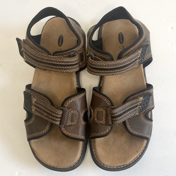 DR. Scholl’s Kai Men’s Memory Foam Sandals Sz 10 Cool Fit Adjustable Strap Brown - Picture 1 of 7